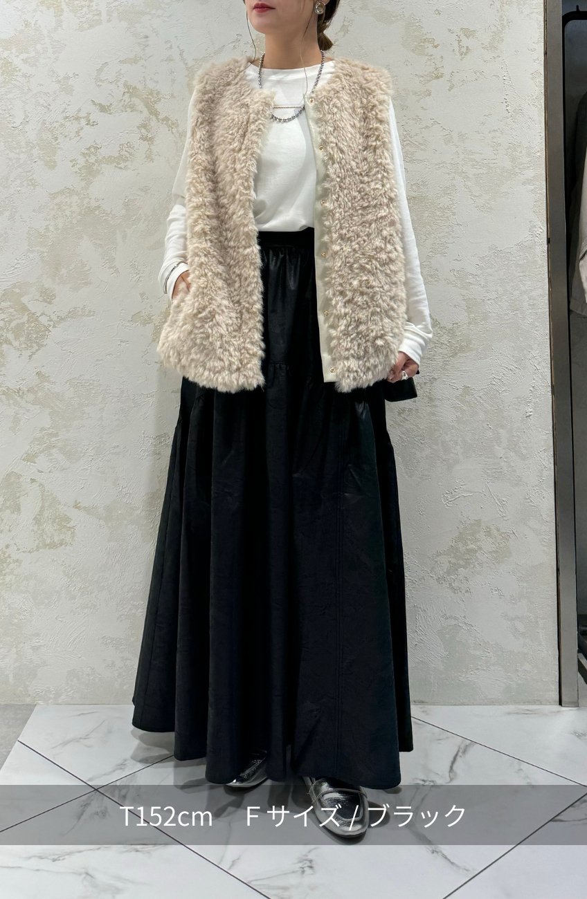 ヴィンテージ加工ヨーク切替スカート