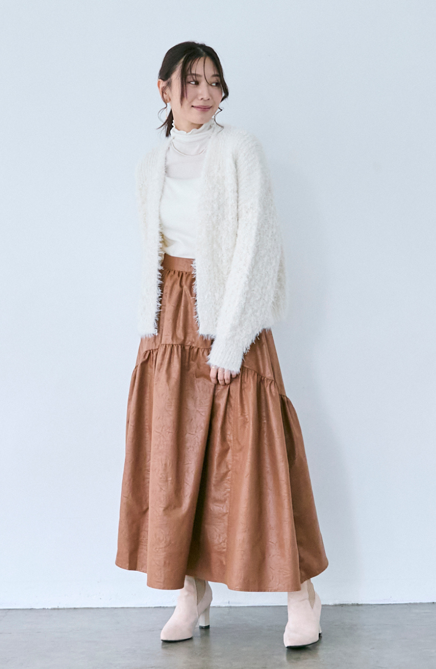 ヴィンテージ加工ヨーク切替スカート