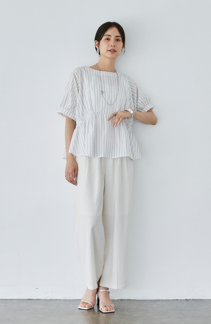 TCダブルギャザー2WAYブラウス