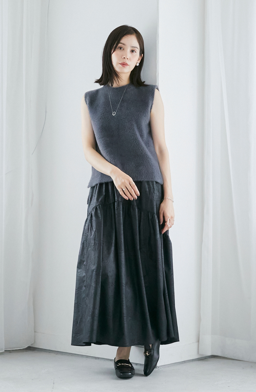 ヴィンテージ加工ヨーク切替スカート