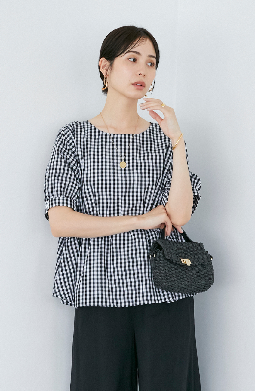 TCダブルギャザー2WAYブラウス