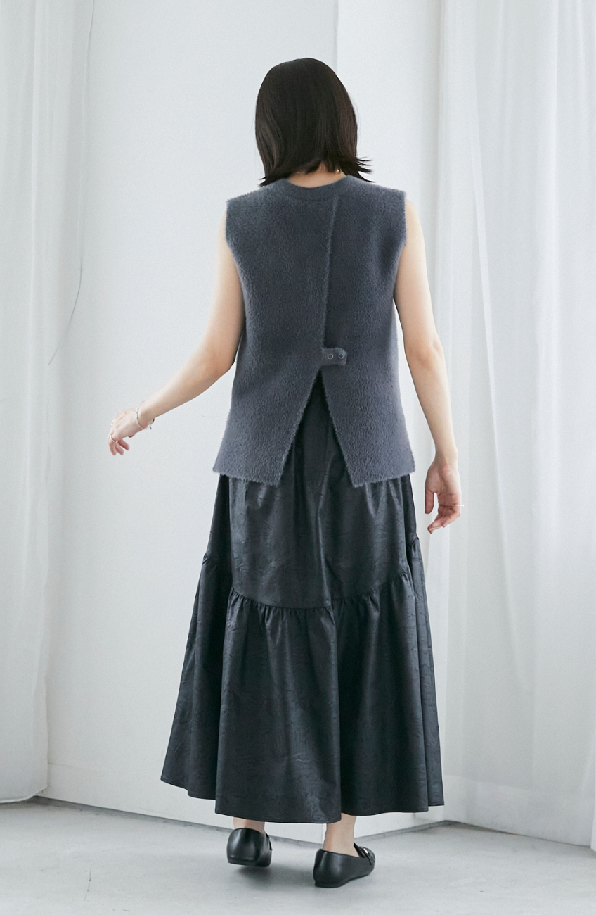 ヴィンテージ加工ヨーク切替スカート