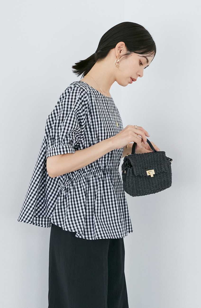 TCダブルギャザー2WAYブラウス