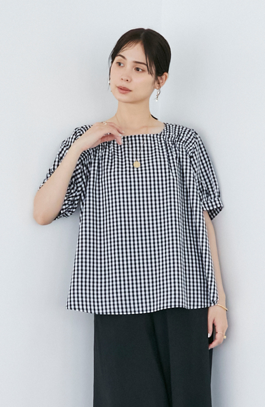 TCダブルギャザー2WAYブラウス