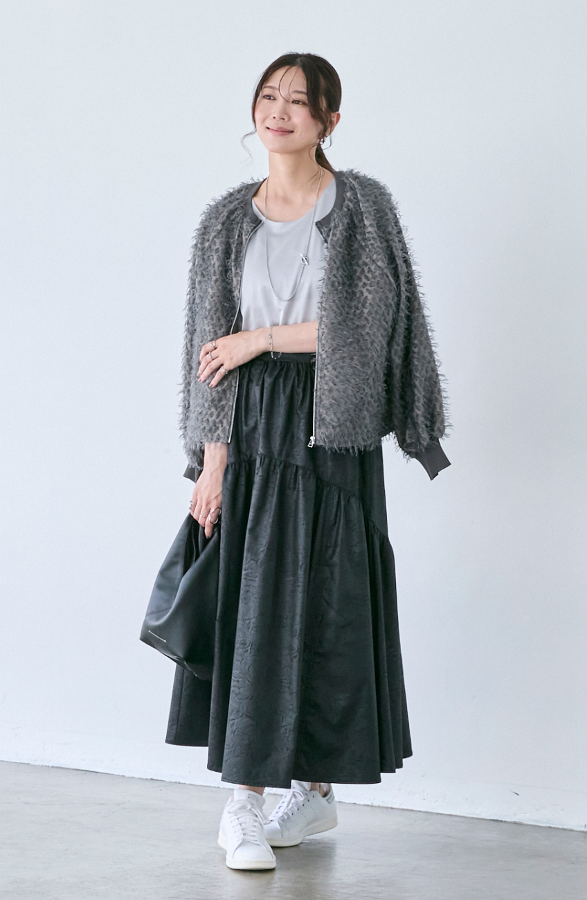 ヴィンテージ加工ヨーク切替スカート