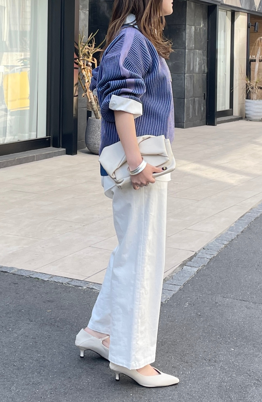 スムースレザーツイストクラッチBag