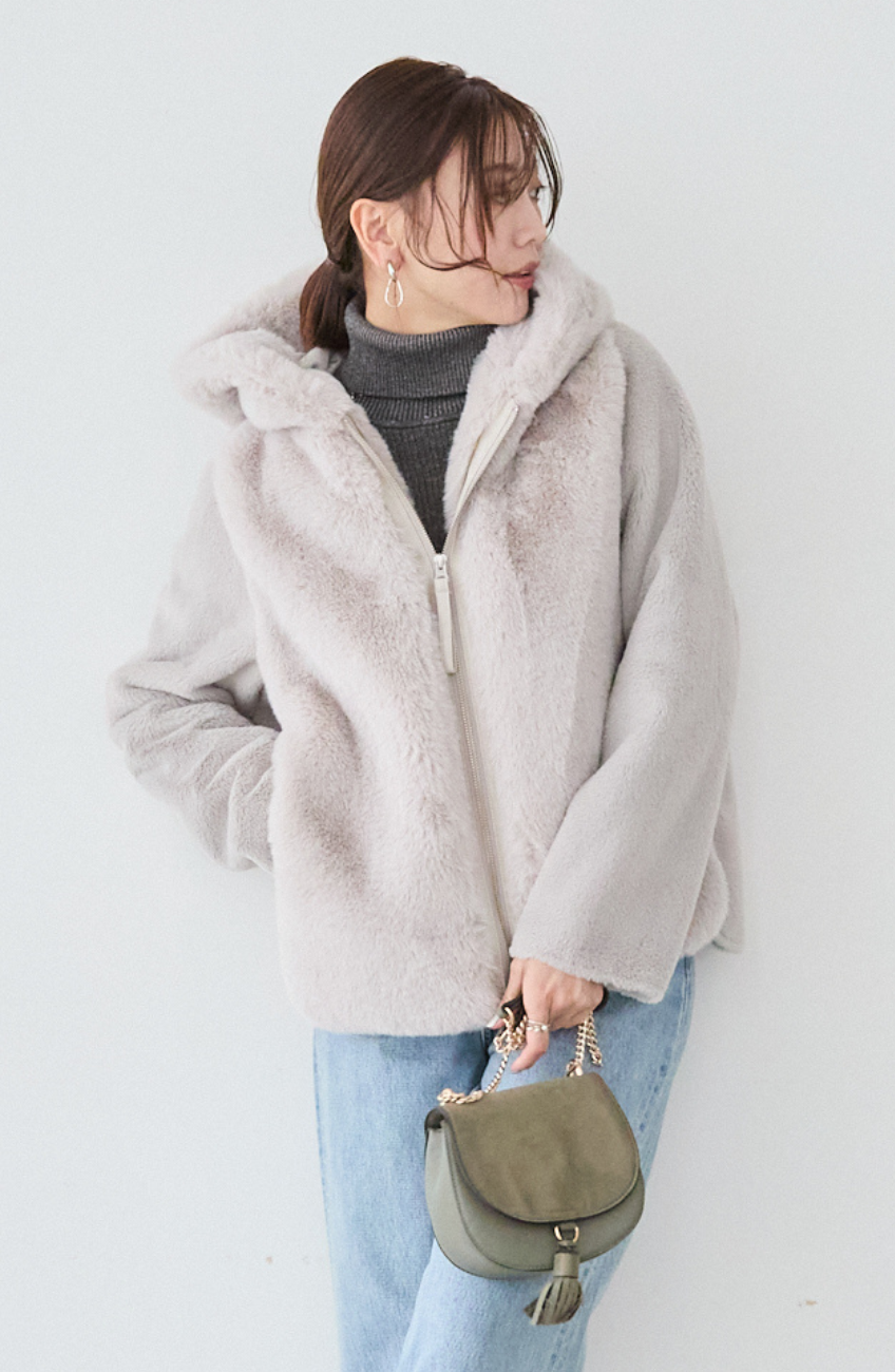 エコファー×ムートンジャケット