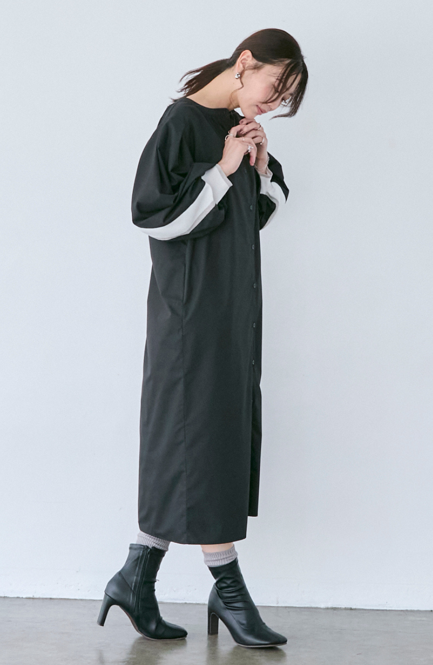 EC限定 バックヨークテープシャツワンピース