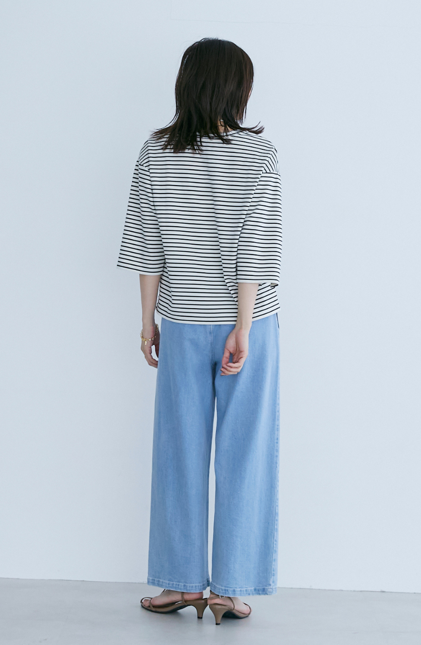 ストレッチタックストレートパンツ