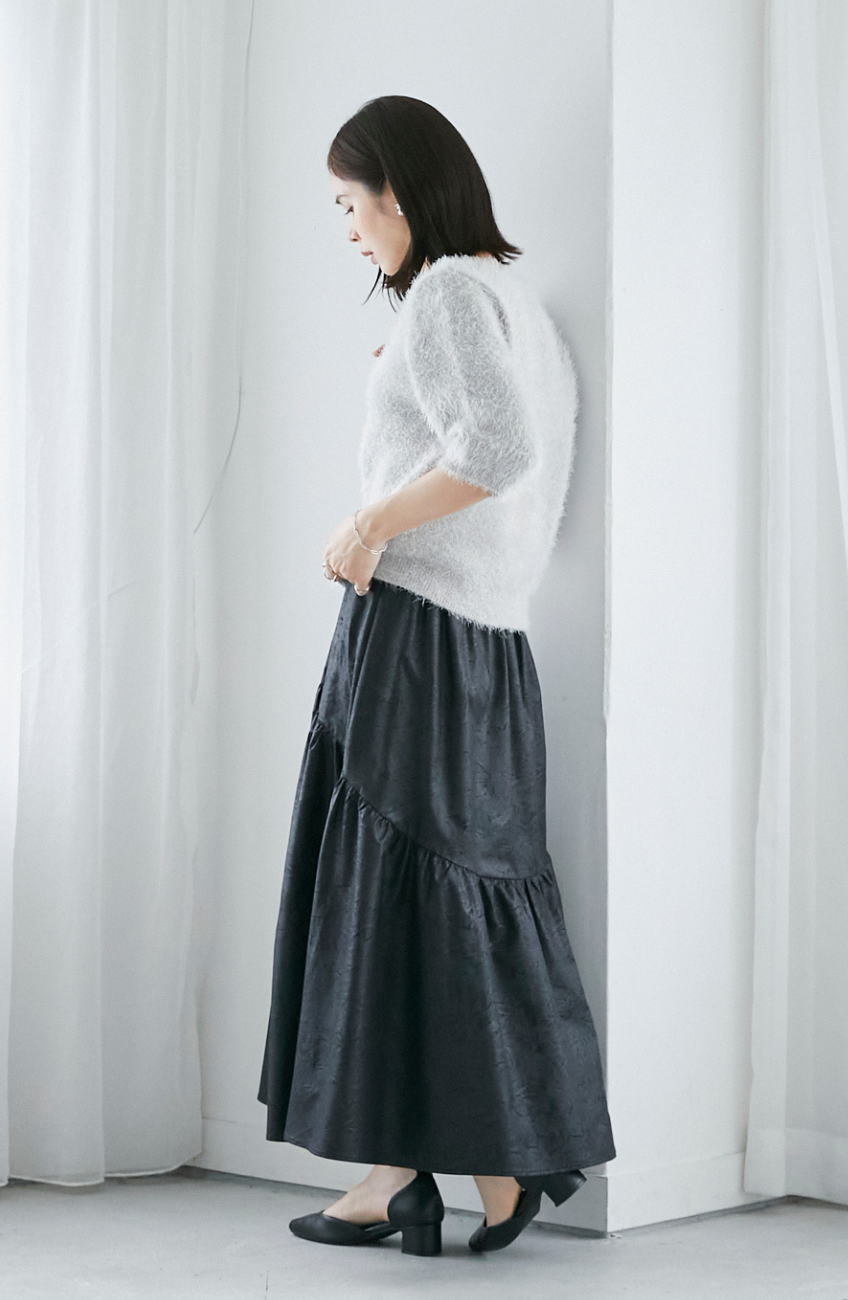ヴィンテージ加工ヨーク切替スカート