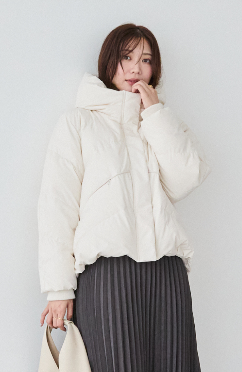 EC限定 ストレッチカシュネックピュアダウン