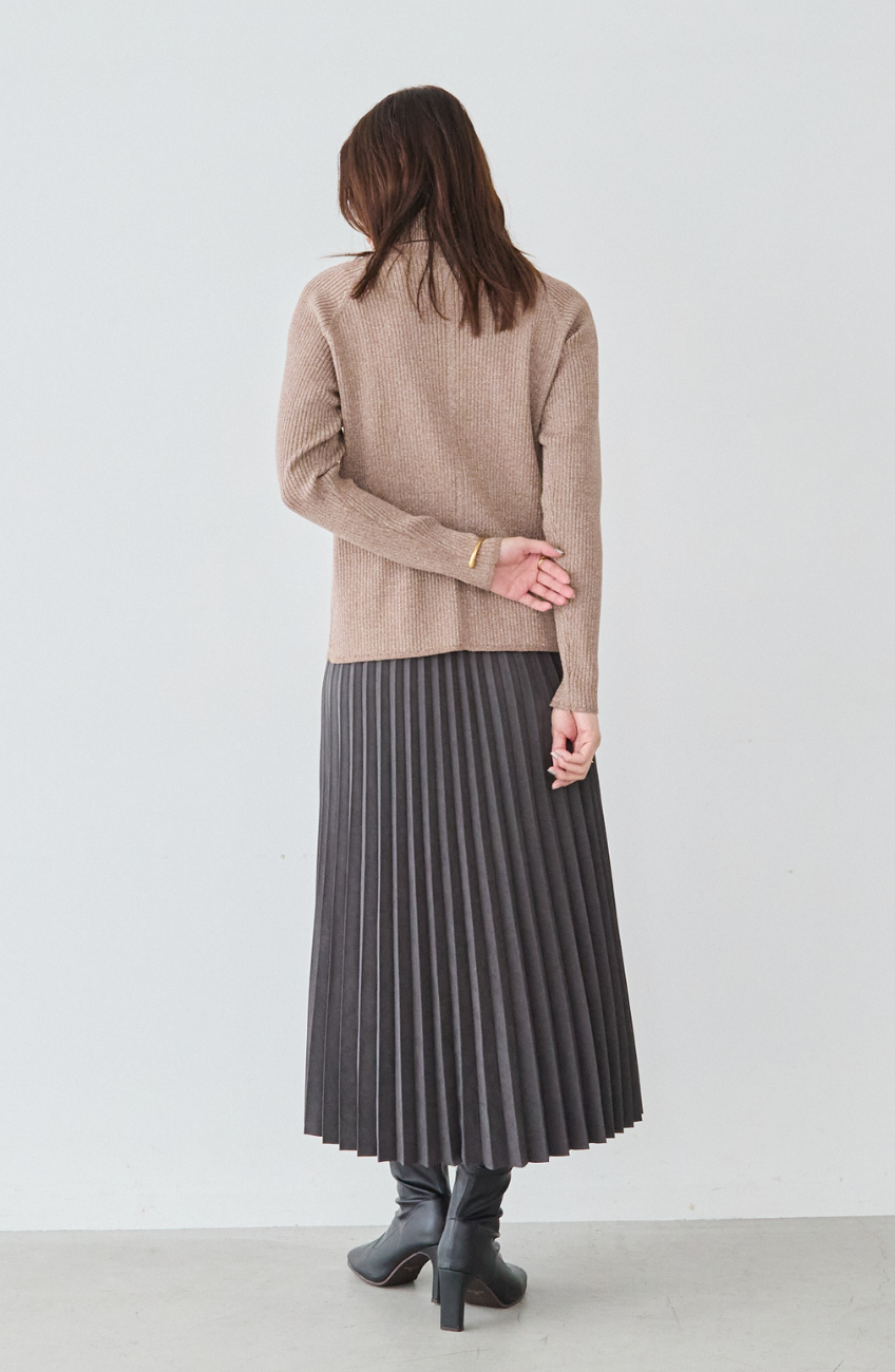 ピーチアコーディオンプリーツスカート