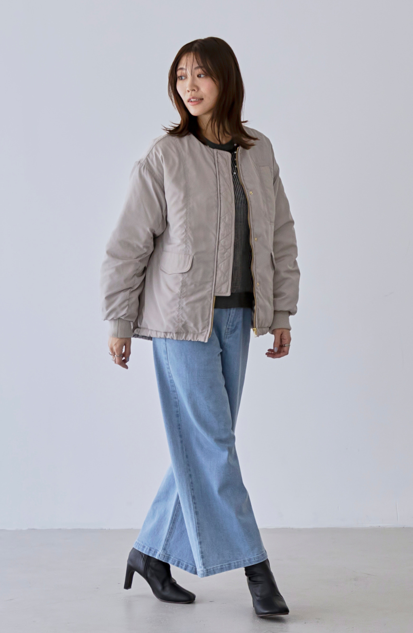 ストレッチタックストレートパンツ