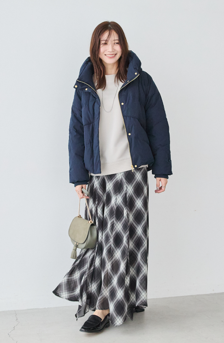 EC限定 ストレッチカシュネックピュアダウン