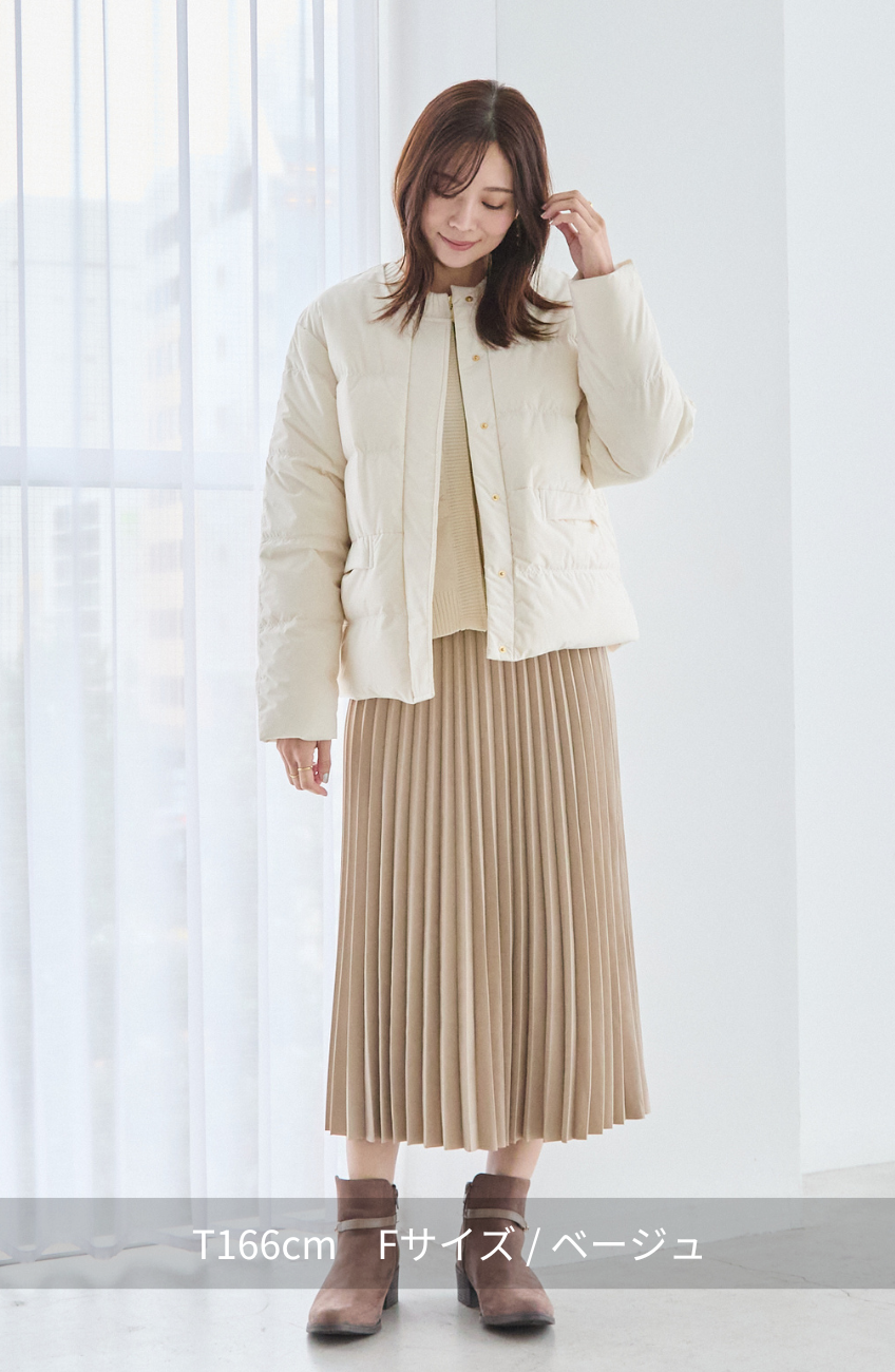 ピーチアコーディオンプリーツスカート