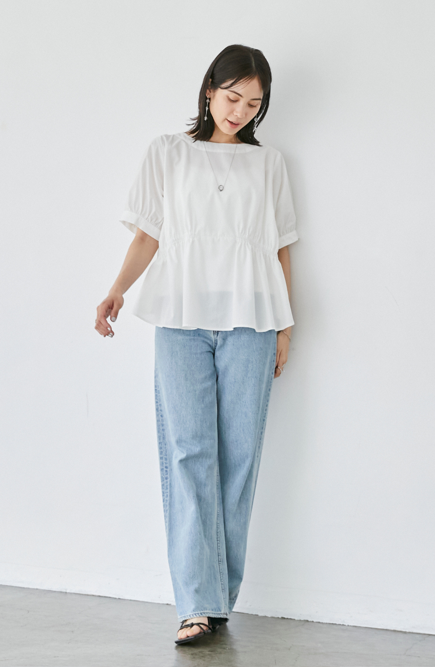 TCダブルギャザー2WAYブラウス