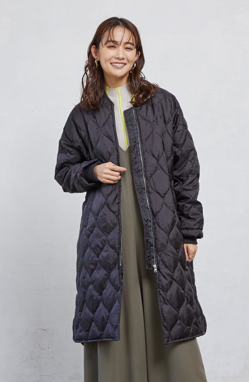 ストライプピンタックストレッチプルオーバー