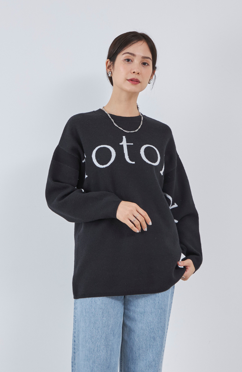 ロゴJQニットチュニック