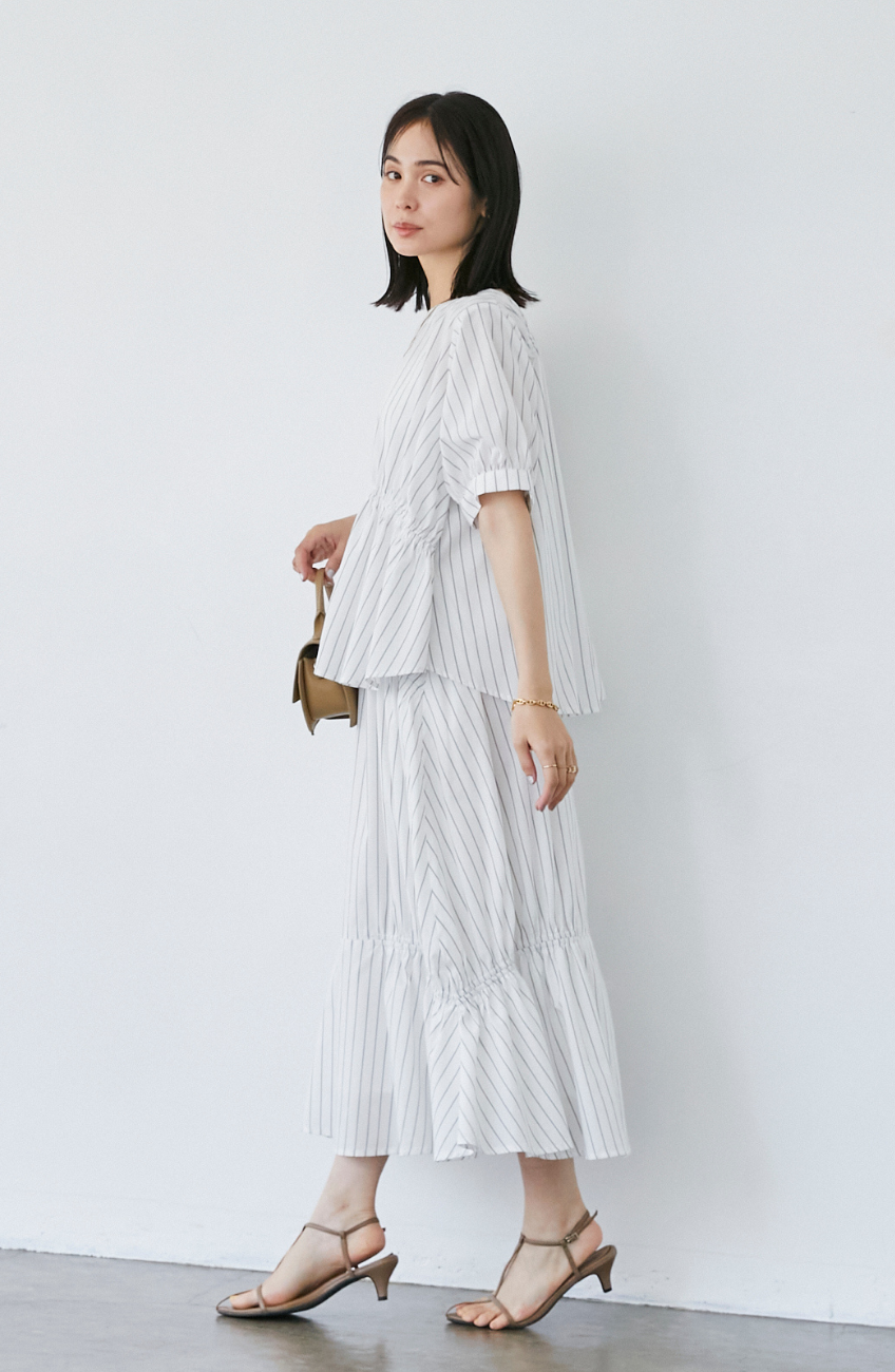 TCダブルギャザー2WAYブラウス