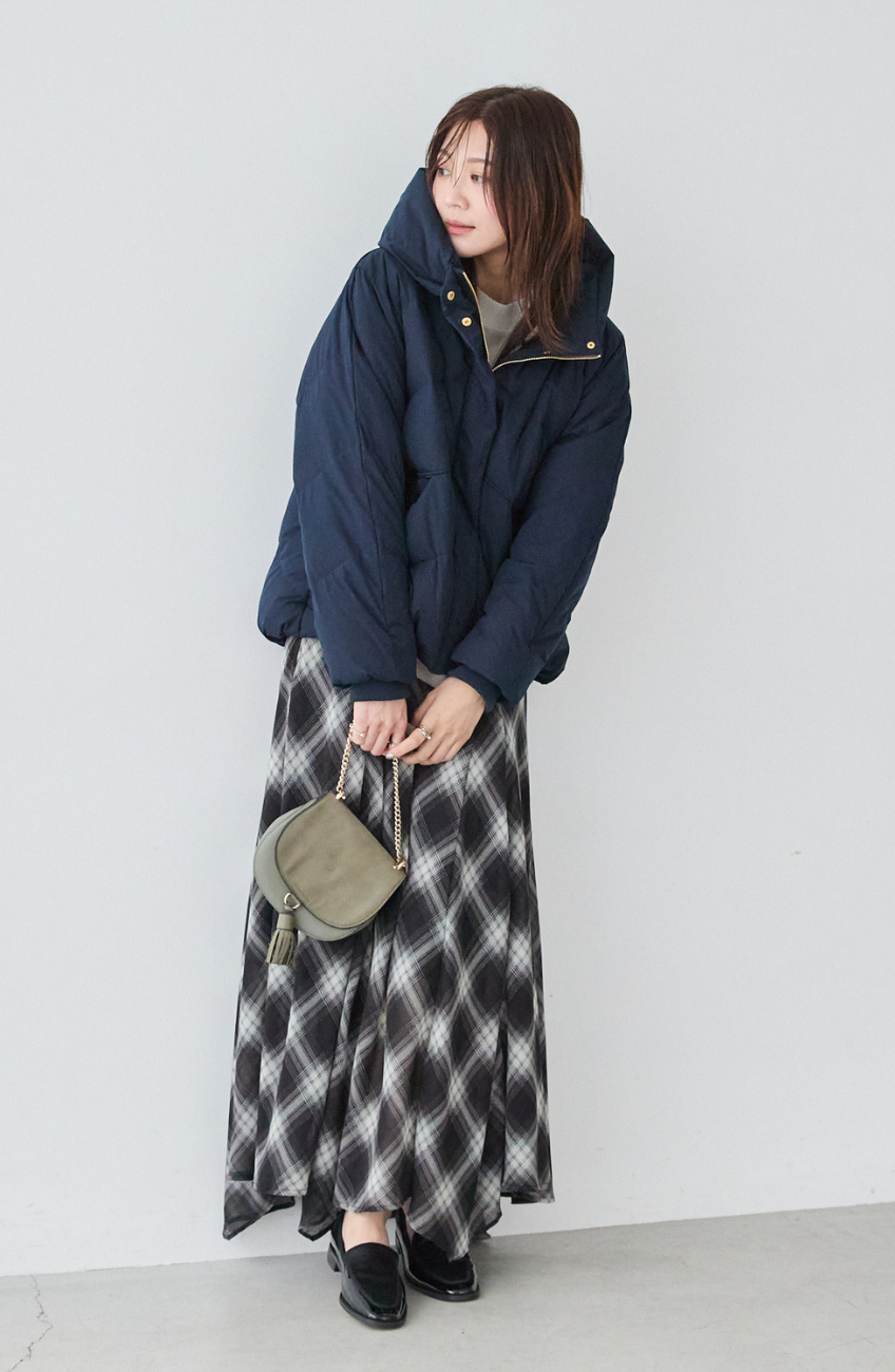 EC限定 ストレッチカシュネックピュアダウン