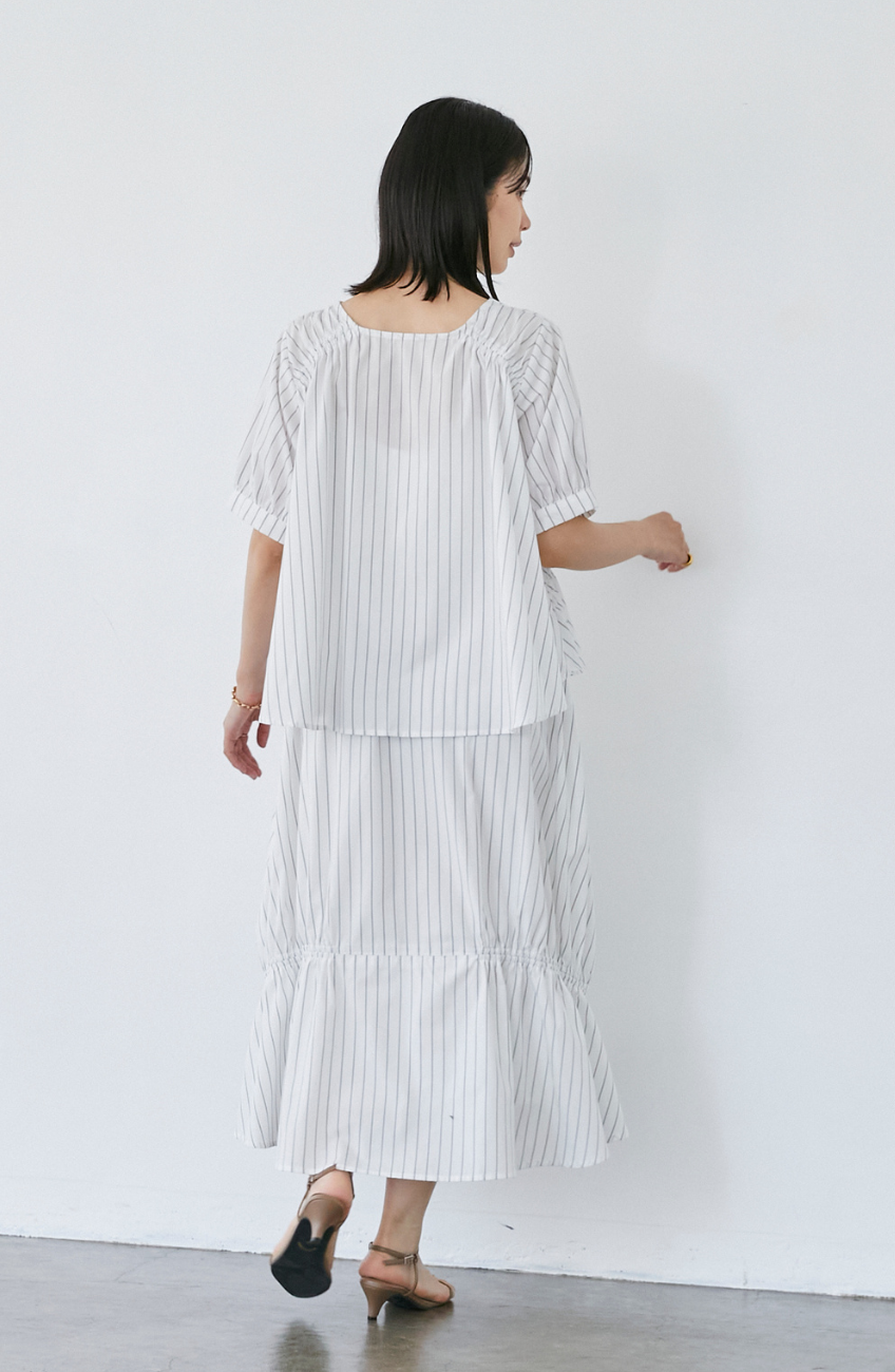 TCダブルギャザー2WAYブラウス