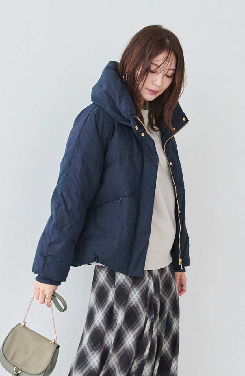 EC限定 ストレッチカシュネックピュアダウン