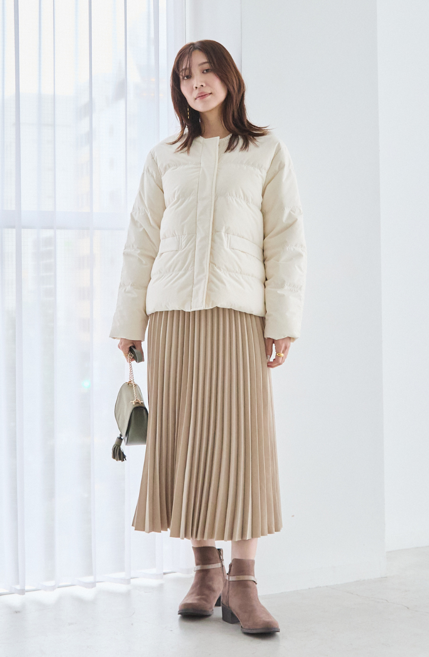 ピーチアコーディオンプリーツスカート