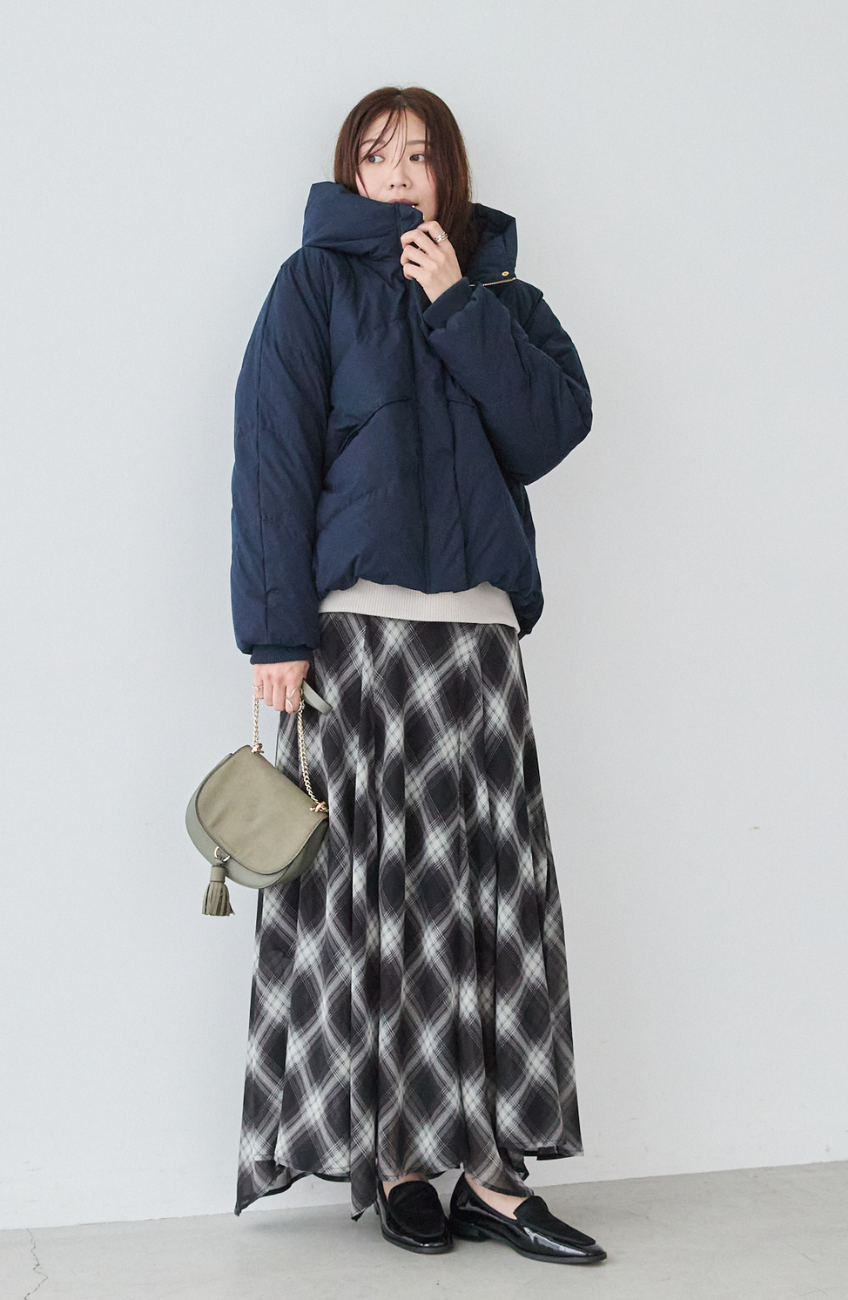 EC限定 ストレッチカシュネックピュアダウン