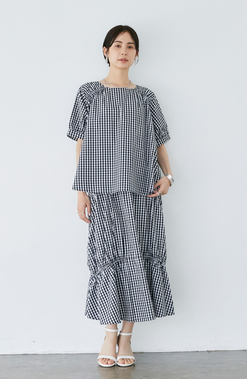 TCダブルギャザー2WAYブラウス