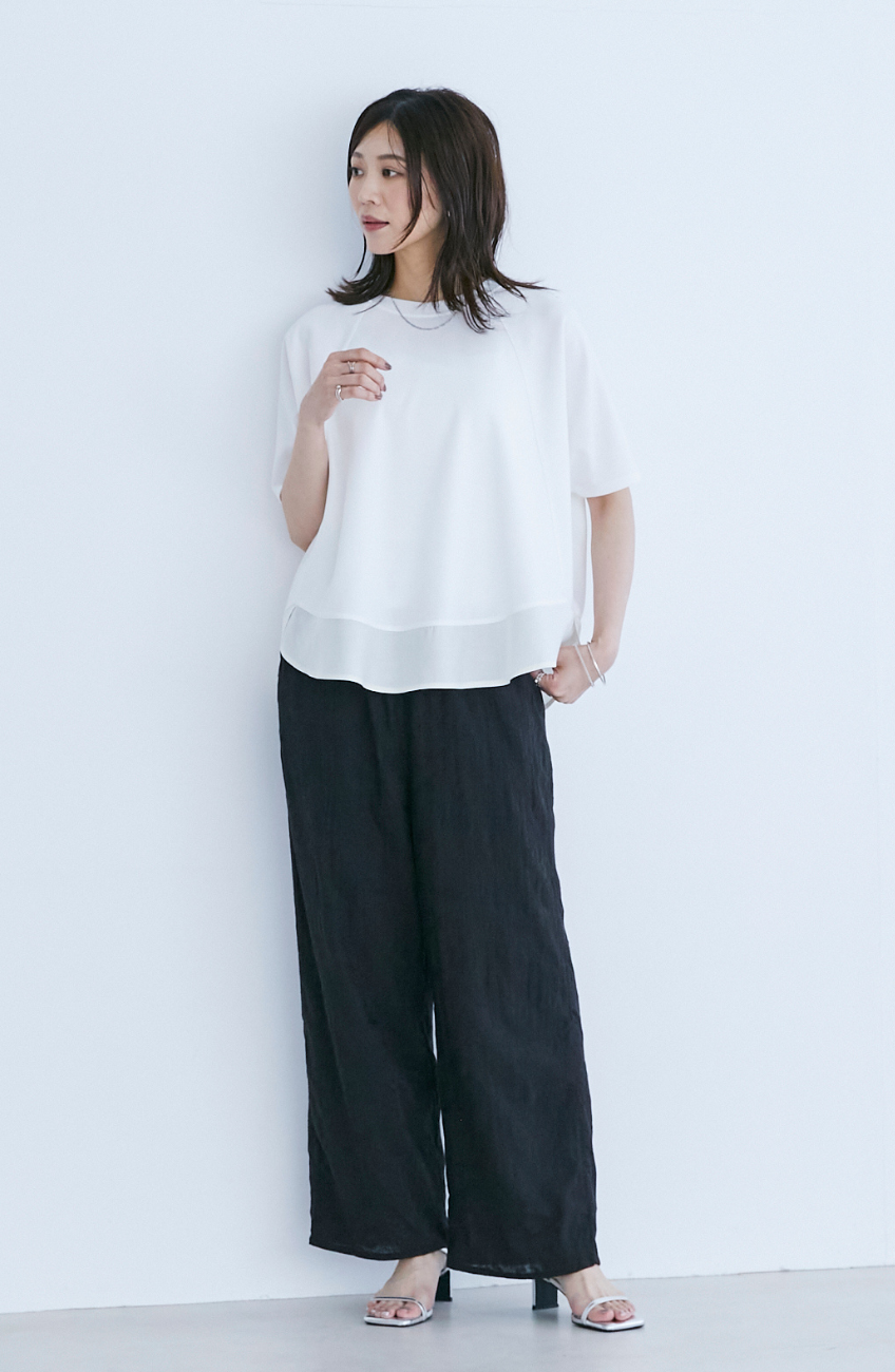 総刺繍リラックスストレートパンツ