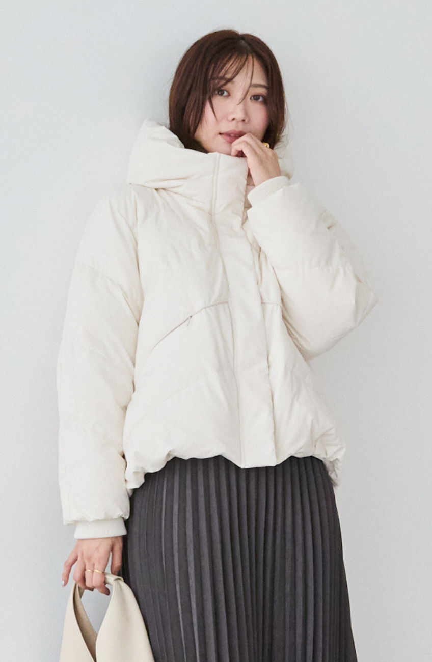 EC限定 ストレッチカシュネックピュアダウン