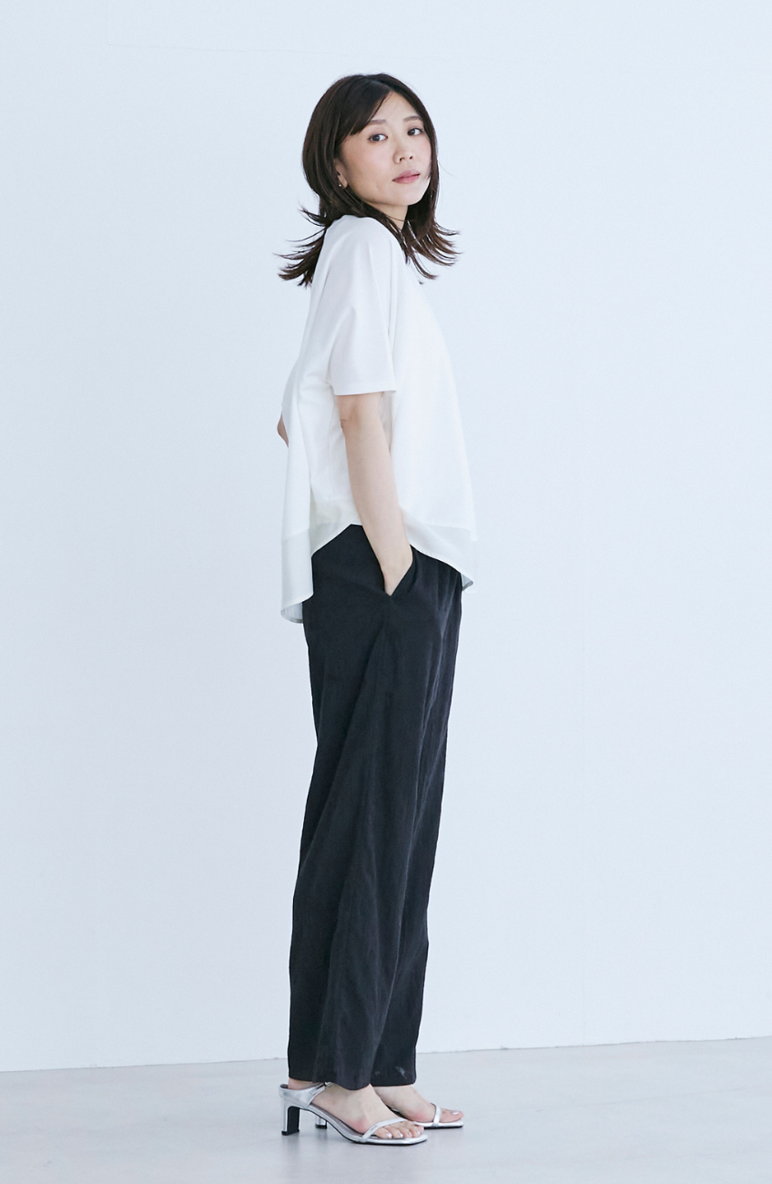 総刺繍リラックスストレートパンツ