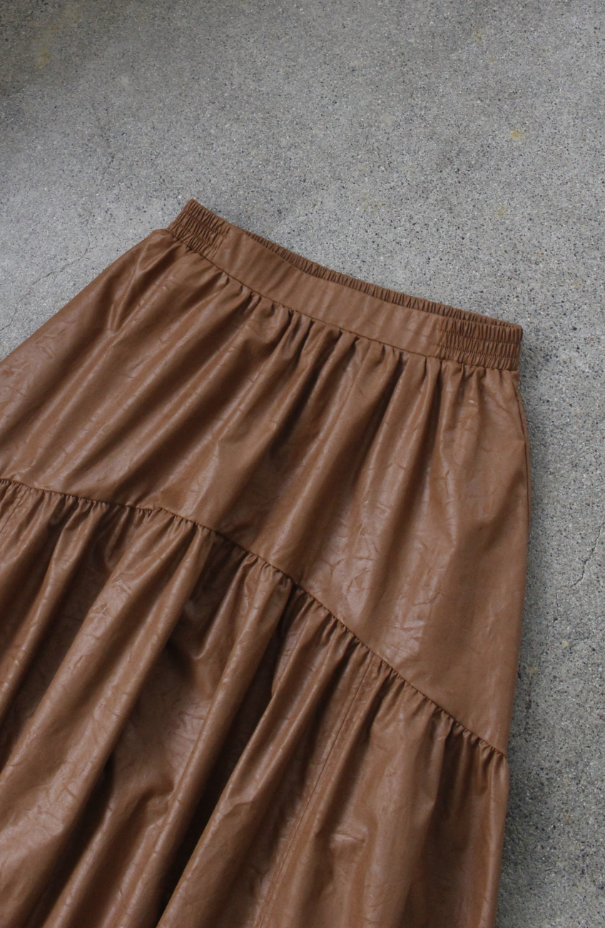 ヴィンテージ加工ヨーク切替スカート
