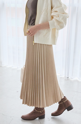 ピーチアコーディオンプリーツスカート