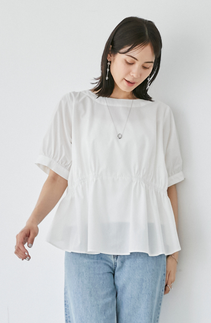 TCダブルギャザー2WAYブラウス