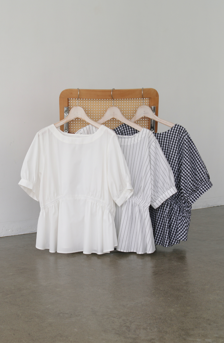 TCダブルギャザー2WAYブラウス