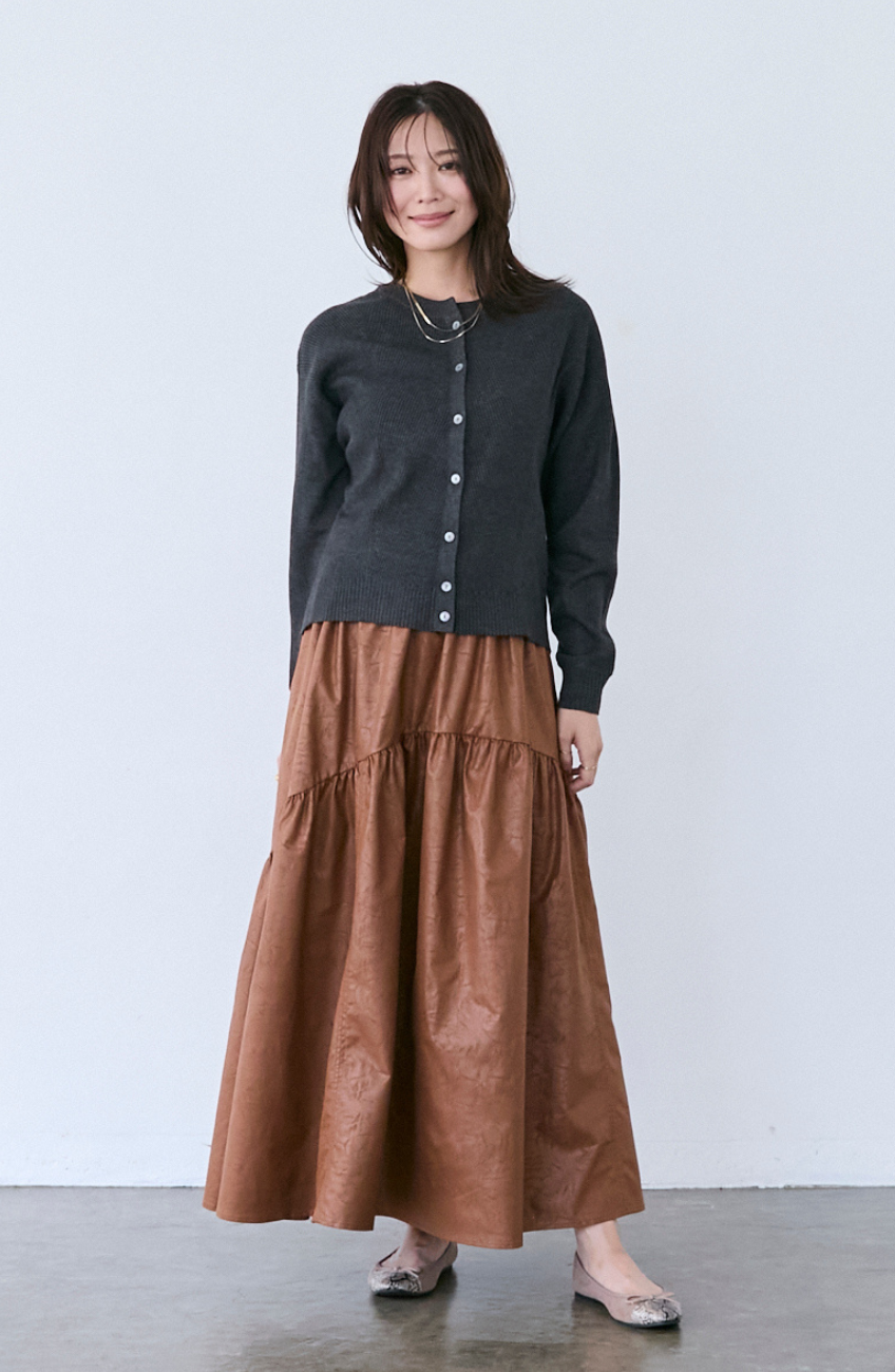 ヴィンテージ加工ヨーク切替スカート