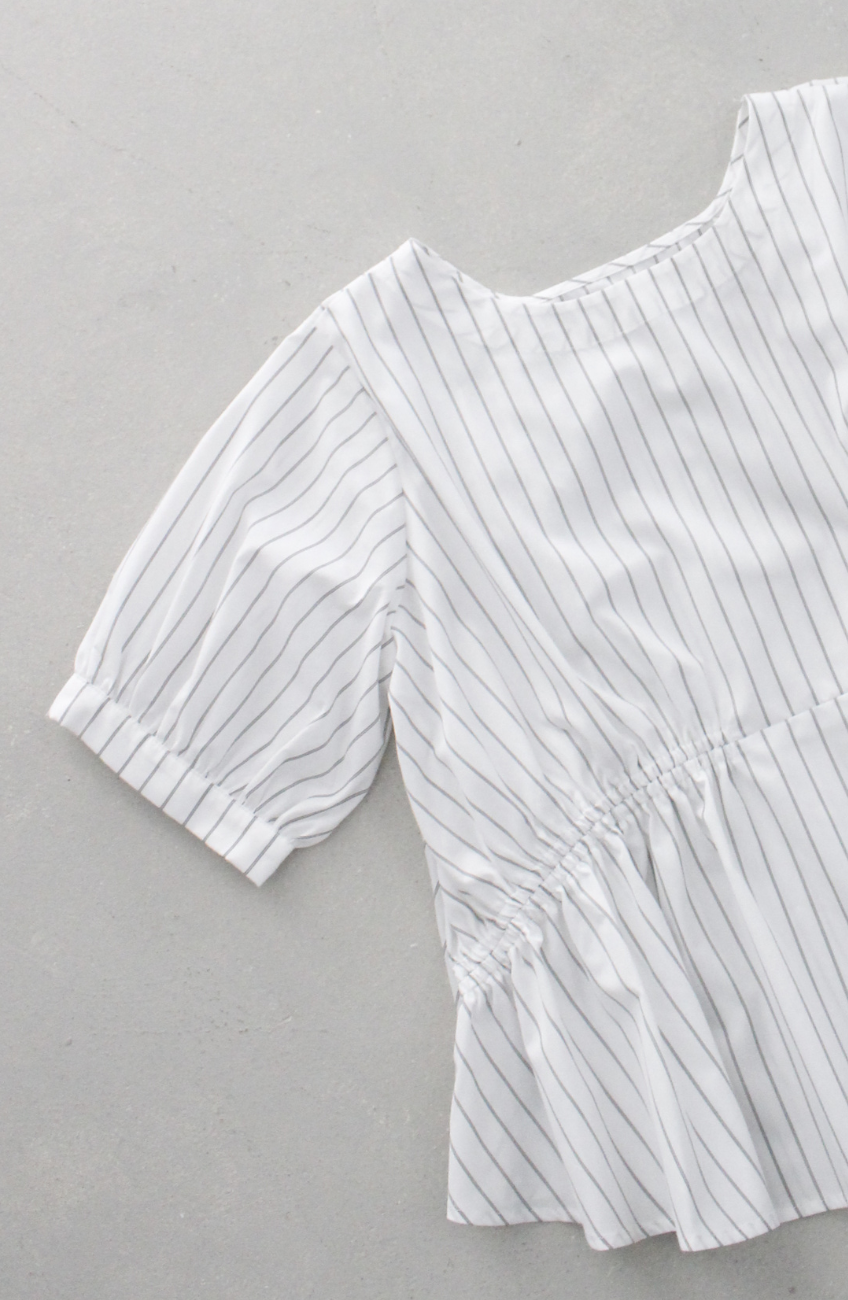 TCダブルギャザー2WAYブラウス