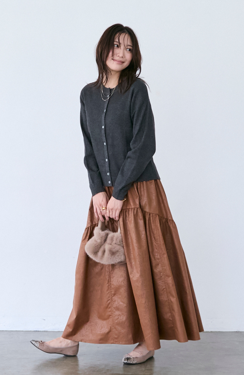 ヴィンテージ加工ヨーク切替スカート