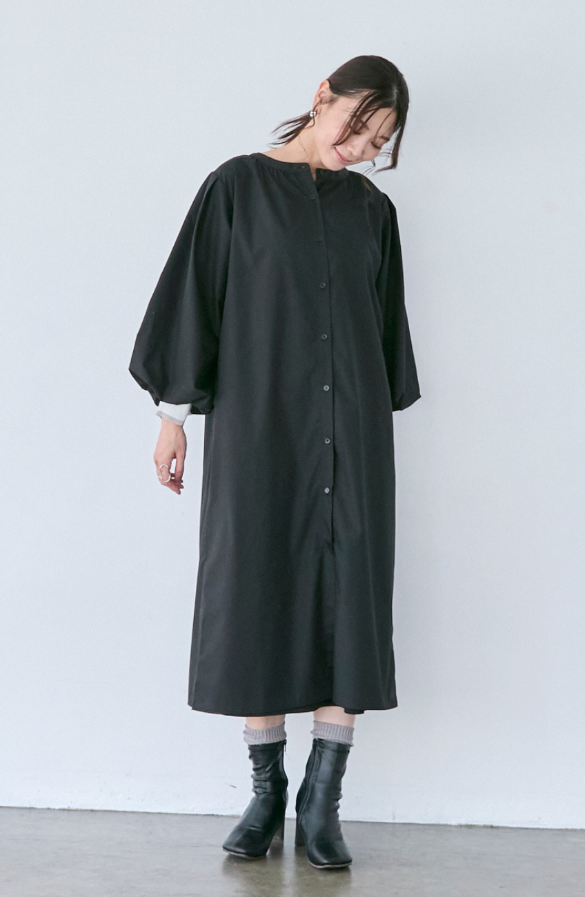 EC限定 バックヨークテープシャツワンピース