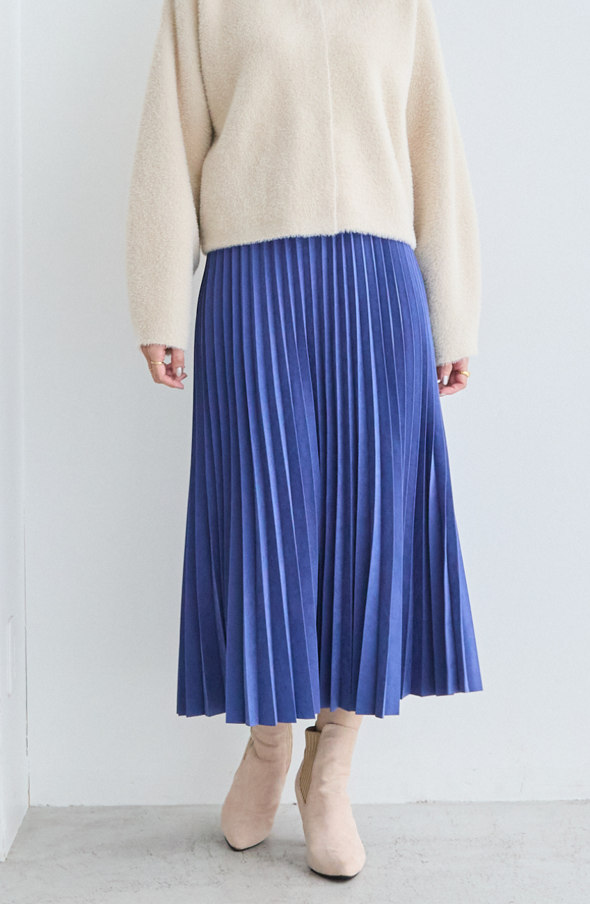 ピーチアコーディオンプリーツスカート