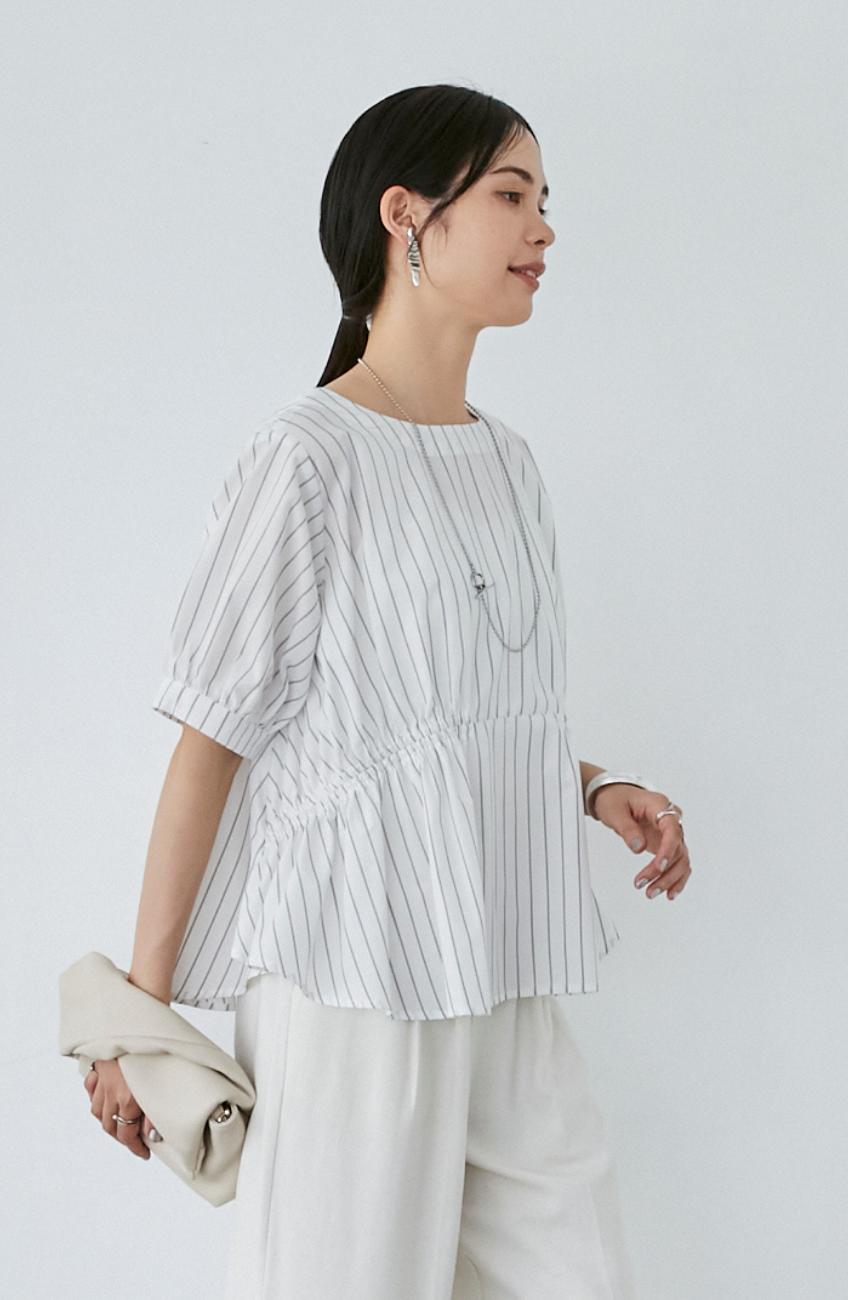 TCダブルギャザー2WAYブラウス