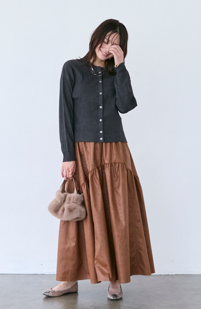 ヴィンテージ加工ヨーク切替スカート