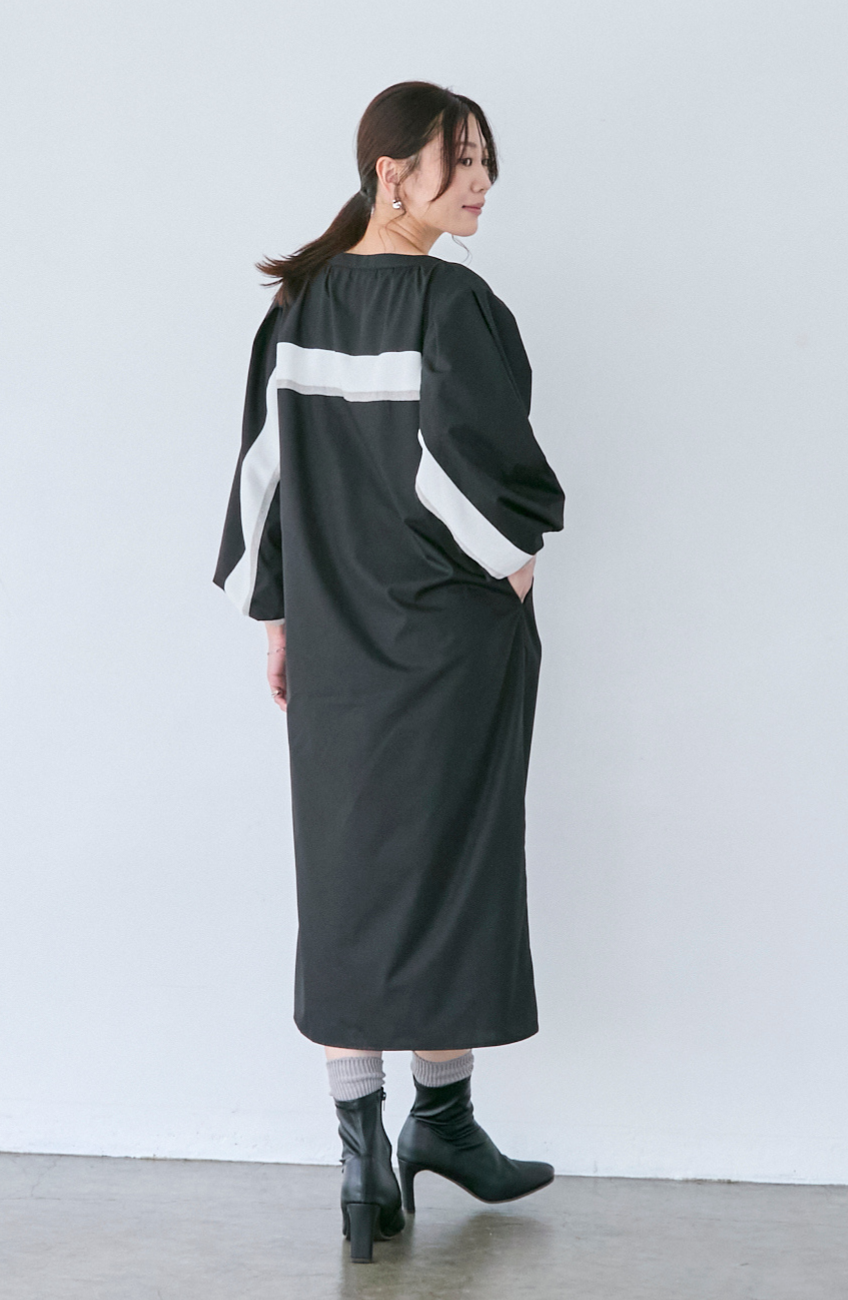EC限定 バックヨークテープシャツワンピース