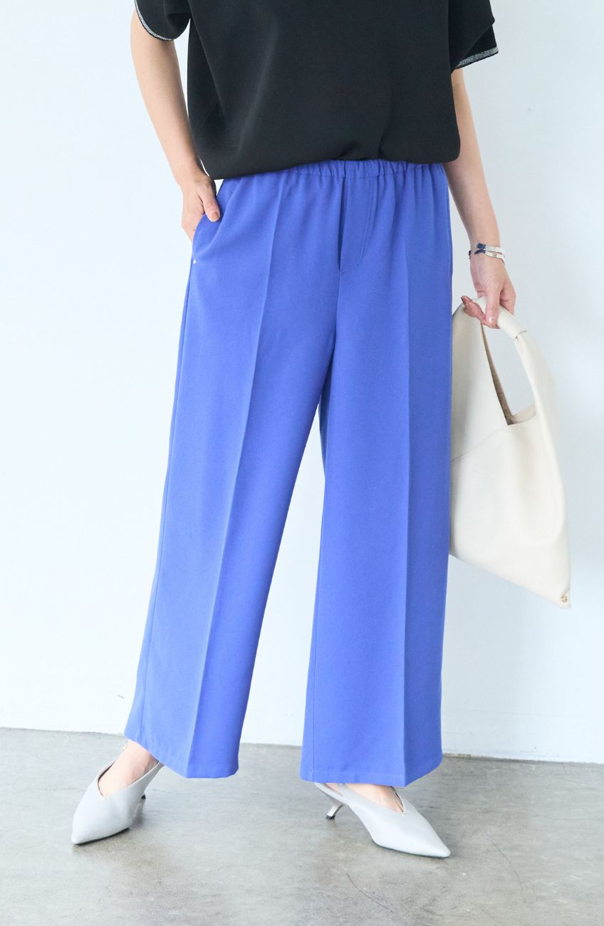 シルクライクセンタープレスパンツ