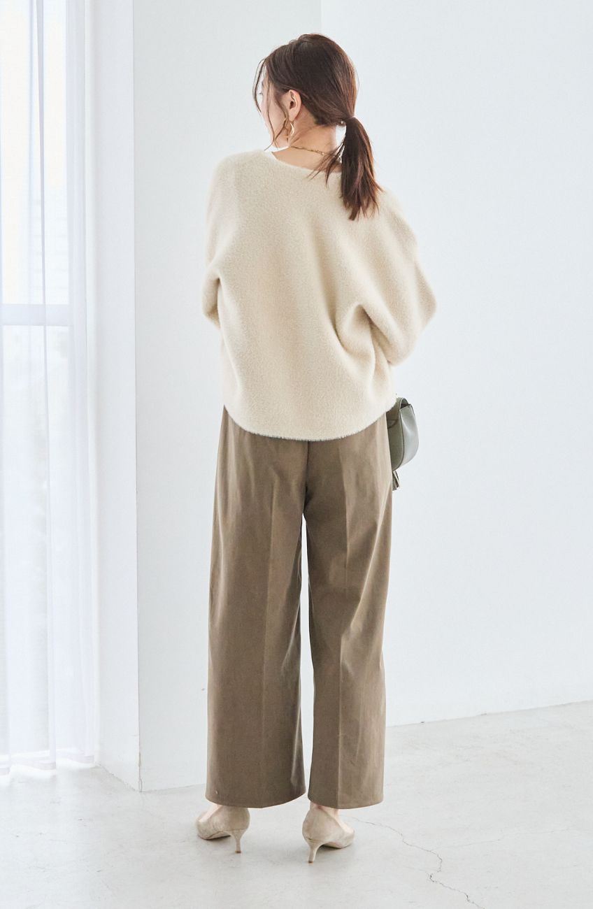 ストレッチ起毛ノンシームパンツ