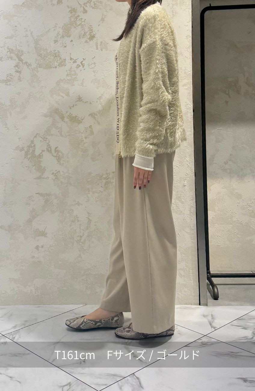 フラッフィーヤーンロゴZIPブルゾン