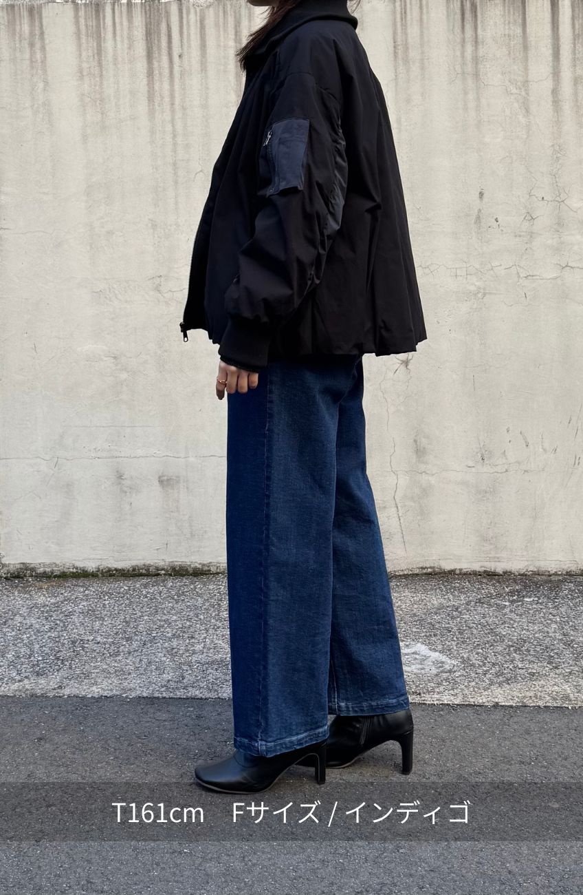 ストレッチタックストレートパンツ
