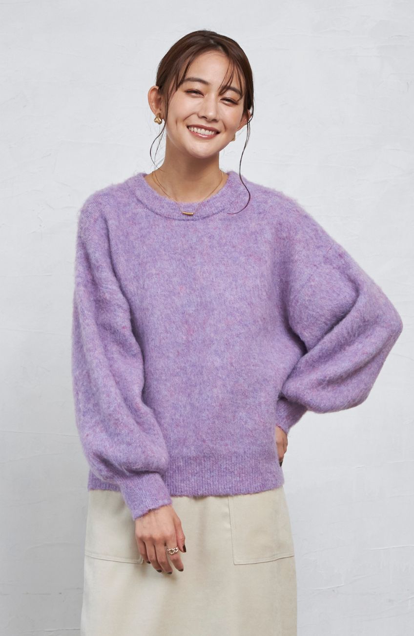 メランジモヘアニットプルオーバー｜FURRY、REYELL公式通販サイト kuih