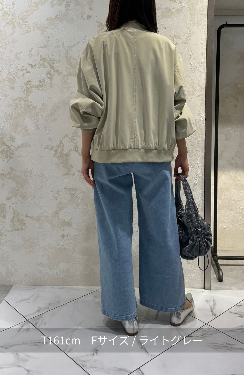 ピーチレザーZIPブルゾンコート